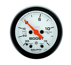 Auto Meter - Phantom Electric Boost/Vacuum Gauge - Auto Meter 5776 UPC: 046074057762 - Image 1