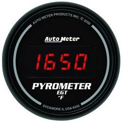 Auto Meter - Sport-Comp Digital Pyrometer Gauge - Auto Meter 6345 UPC: 046074063459 - Image 1