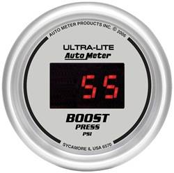 Auto Meter - Ultra-Lite Digital Boost Gauge - Auto Meter 6570 UPC: 046074065705 - Image 1