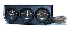 Auto Meter - Autogage Black Oil/Amp/Water Black Console - Auto Meter 2347 UPC: 046074023477 - Image 1