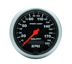 Auto Meter - Sport-Comp Electric Metric Speedo - Auto Meter 3987-M UPC: 046074121739 - Image 1