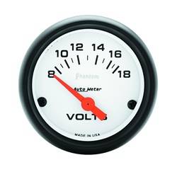 Auto Meter - Phantom Electric Voltmeter Gauge - Auto Meter 5791 UPC: 046074057915 - Image 1