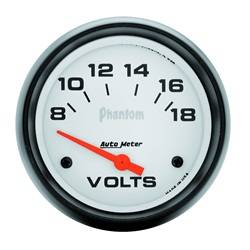 Auto Meter - Phantom Electric Voltmeter Gauge - Auto Meter 5891 UPC: 046074058912 - Image 1