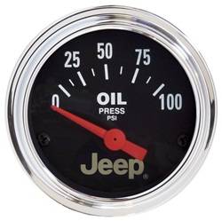 Auto Meter - Jeep Electric Oil Pressure Gauge - Auto Meter 880240 UPC: 046074154294 - Image 1