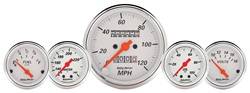 Auto Meter - Arctic White 5 Gauge Set Fuel/Oil/Speedo/Volt/Water - Auto Meter 1311 UPC: 046074013119 - Image 1