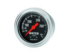 Auto Meter - Traditional Chrome Mechanical Water Temperature Gauge - Auto Meter 2431 UPC: 046074024313 - Image 1