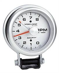 Auto Meter - Sport-Comp Silver Tachometer - Auto Meter 3781 UPC: 046074037818 - Image 1