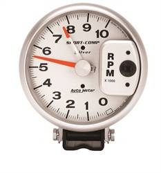 Auto Meter - Sport-Comp Silver Tachometer - Auto Meter 3910 UPC: 046074039102 - Image 1
