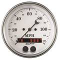 Old Tyme White Electric Programmable Speedometer - Auto Meter 1649 UPC: 046074016493