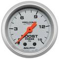Ultra-Lite Mechanical Boost Gauge - Auto Meter 4302 UPC: 046074043024