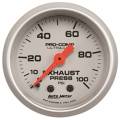 Ultra-Lite Mechanical Exhaust Pressure Gauge - Auto Meter 4326 UPC: 046074043260