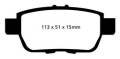 EBC Ultimax OEM Replacement Brake Pads - EBC Brakes UD1103 UPC: 840655034810