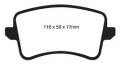 EBC Ultimax OEM Replacement Brake Pads - EBC Brakes UD1386 UPC: 840655099550