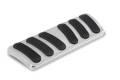 Billet Aluminum Curved Brake/Clutch Pedal Pad - Lokar BAG-6134 UPC: 847087005272