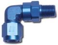 Specialty AN Adapter Fitting 90 Deg. Female AN To Male Swivel NPT - Russell 614018 UPC: 087133140186