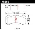 Disc Brake Pad - Hawk Performance HB650Z.730 UPC: 840653062044