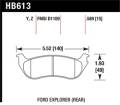 Disc Brake Pad - Hawk Performance HB613Z.589 UPC: 840653052786
