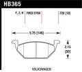 Disc Brake Pad - Hawk Performance HB365F.728A UPC: 840653015385