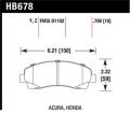 Disc Brake Pad - Hawk Performance HB678Y.709 UPC: 840653062648