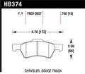 Disc Brake Pad - Hawk Performance HB374F.700 UPC: 840653013077