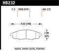 Disc Brake Pad - Hawk Performance HB232F.681 UPC: 840653011516