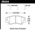 Disc Brake Pad - Hawk Performance HB404F.642 UPC: 840653013374