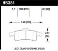 Disc Brake Pad - Hawk Performance HB381Y.661 UPC: 840653060644