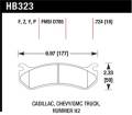 Disc Brake Pad - Hawk Performance HB323Y.724 UPC: 840653060361