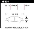 Disc Brake Pad - Hawk Performance HB305F.610 UPC: 840653012322
