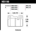 Disc Brake Pad - Hawk Performance HB198F.685 UPC: 840653011141
