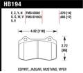 Disc Brake Pad - Hawk Performance HB194Z.665 UPC: 840653051574