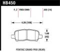 Disc Brake Pad - Hawk Performance HB450Z.555 UPC: 840653051222