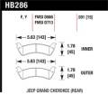 Disc Brake Pad - Hawk Performance HB286Y.591 UPC: 840653060101