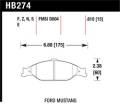 Disc Brake Pad - Hawk Performance HB274Z.610 UPC: 840653050416