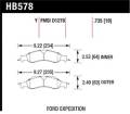 Disc Brake Pad - Hawk Performance HB578Y.735 UPC: 840653061184