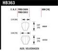 Disc Brake Pad - Hawk Performance HB363E.689 UPC: 840653074825