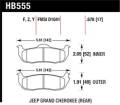 Disc Brake Pad - Hawk Performance HB555Z.678 UPC: 840653052328
