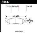 Disc Brake Pad - Hawk Performance HB547P.798 UPC: 840653041179