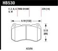 Disc Brake Pad - Hawk Performance HB530F.570 UPC: 840653014722