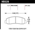Disc Brake Pad - Hawk Performance HB528P.811 UPC: 840653041018