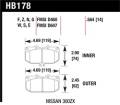 Disc Brake Pad - Hawk Performance HB178F.564 UPC: 840653010854