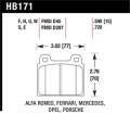 Disc Brake Pad - Hawk Performance HB171F.590 UPC: 840653010748