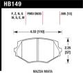 Disc Brake Pad - Hawk Performance HB149F.505 UPC: 840653010588