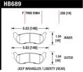 Disc Brake Pad - Hawk Performance HB689F.550 UPC: 840653063065