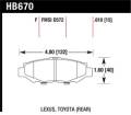 Disc Brake Pad - Hawk Performance HB670F.610 UPC: 840653062990