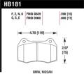Disc Brake Pad - Hawk Performance HB181N.590 UPC: 840653032573