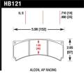 Disc Brake Pad - Hawk Performance HB121S.980 UPC: 840653071046