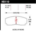 Disc Brake Pad - Hawk Performance HB110G.654 UPC: 840653070667