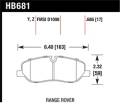 Disc Brake Pad - Hawk Performance HB681Z.686 UPC: 840653062716