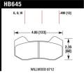 Disc Brake Pad - Hawk Performance HB645W.490 UPC: 840653077543